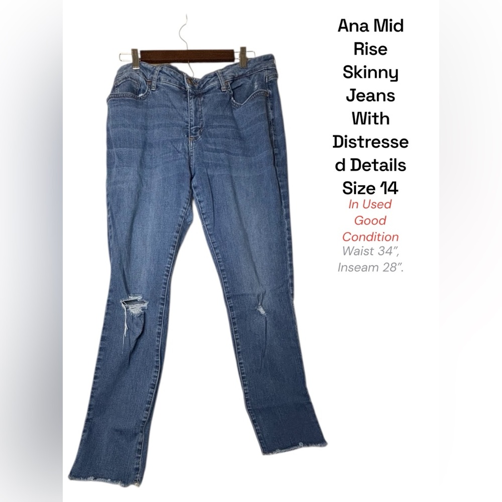 a.n.a. Mid-Rise Skinny Jeans | Women’s Size 14